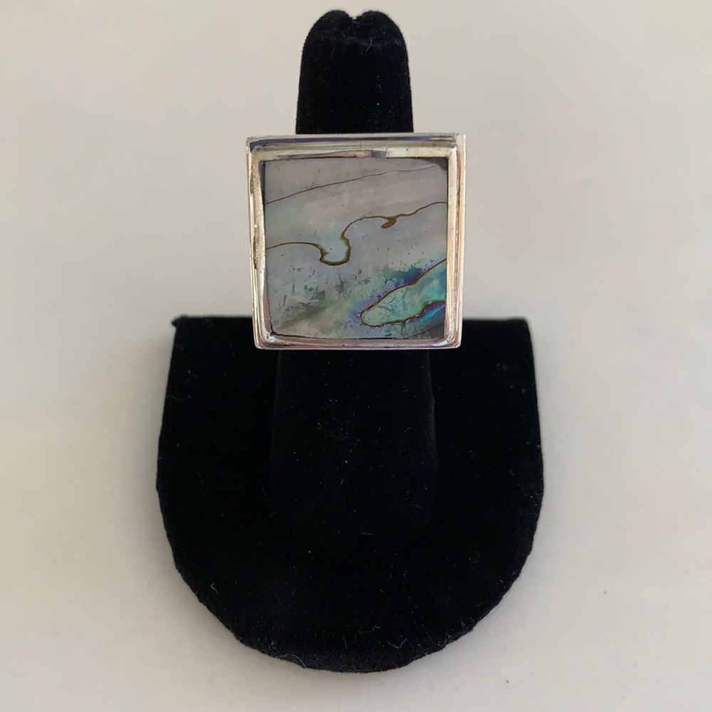 EXEX Claudia Agudelo Sterling Silver Abalone Ring